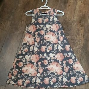 A. BYER short floral flowy dress